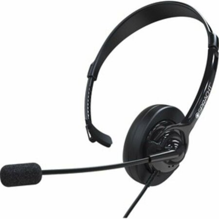 VIRTUAL ZUM Stereo Wired Monaural Universal Headset, Black VI3193673